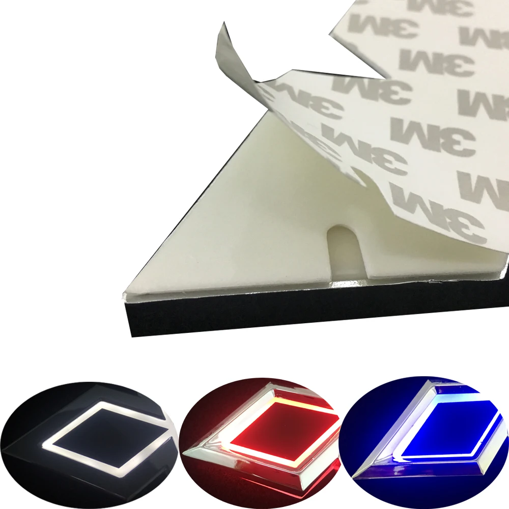 

LED 5D Logo Light For Mitsubishi Lancer 10 Outlander Pajero ASX Car-styling Rear Emblem Light Trunk Emblem Cap Rear Badge Light