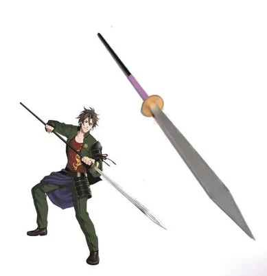 S0498 онлайн игра Аниме TOUKEN RANBU OTEGINE копье палка рука длинный меч LARP 79&quot|sword larp|larp