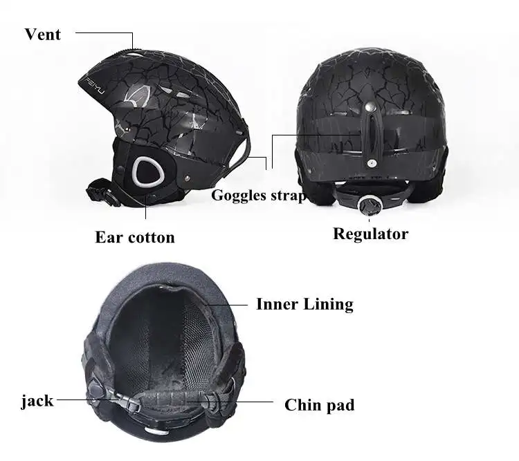 Лыжный шлем сверхлегкий безопасный скейтборд лыжный сноуборд шлем цельный-Формованный дышащий шлем мужской женский лыжный шлем