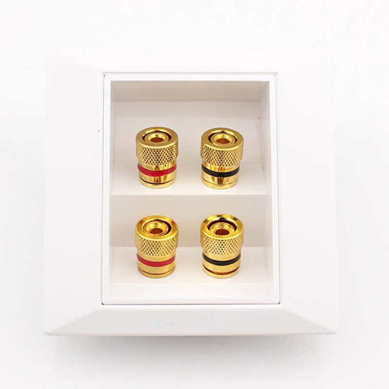 5pcs Audio Panel Connector Plug Four Speakers Junction Box Terminal