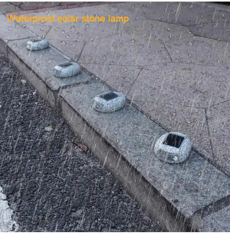 DE.SOUL Solar Rechargeable LED Solar Light Bulb Stone Lamp Outdoor Garden Lamp Decoration Wall Light Waterproof 09