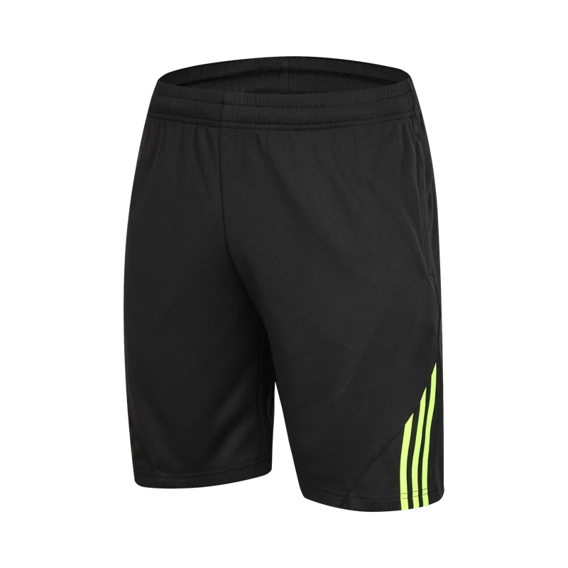 Мужские спортивные шорты для бега, тренировочные футбольные теннисные тренировки, спортивные дышащие быстросохнущие эластичные шорты для бега трусцой с карманом на молнии - Цвет: E002 green
