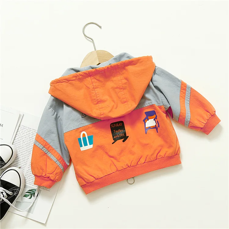 new arrival girls boys hooded coat fashion full sleeve kids jacket 1-6 years