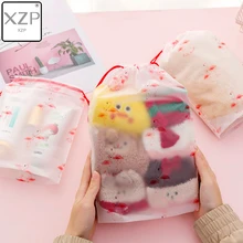 XZP, прозрачная косметичка, фламинго, дорожный кейс для косметики, женский косметический Органайзер для ванной, сумка для хранения, косметичка, косметичка