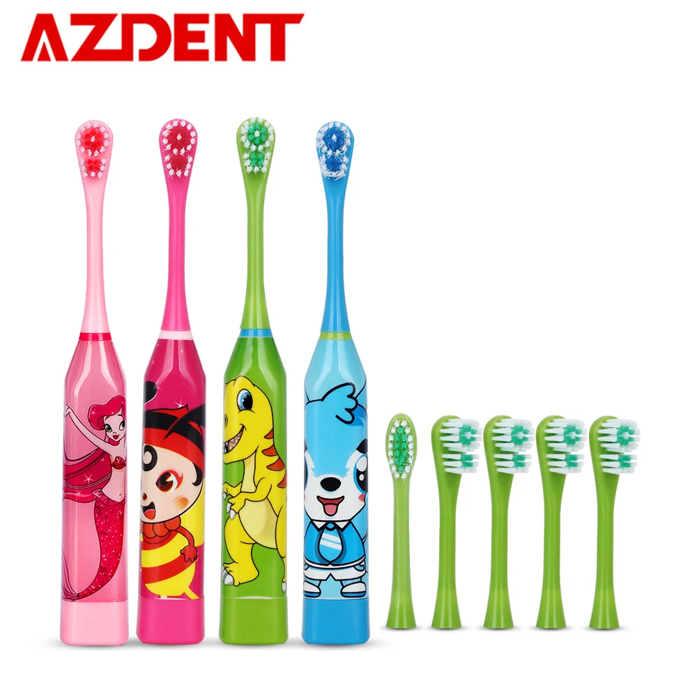 Battery type Children's Sonic Electric Toothbrush Cute Cartoon Teeth Whitening Toothbrush Soft Bristle Kids 2