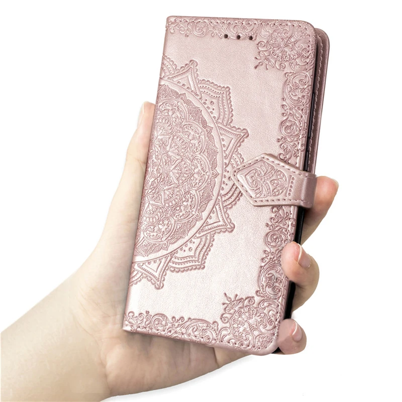 Чехол книжка с 3D цветком для Huawei P30 P20 Lite Y6 Y7 Pro Y9 P Smart 2019 Y5 Prime 2018 Honor 8A 7A 7C V20 Mate 20