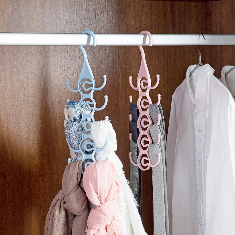 Meyjig Hanging Belt Hanger Multifunctional Tie Hook Scarf Stand Organizer Bag Storage Rack Wardrobe Hanger Belt Rack4