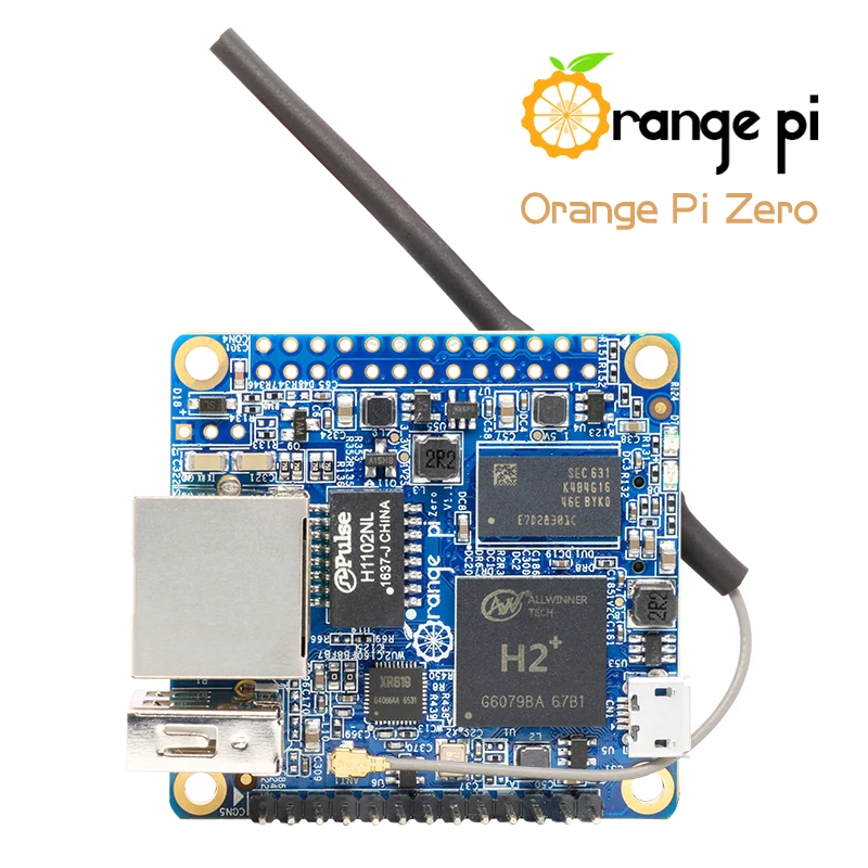 Оранжевый Pi Zero H2+ четырехъядерный процессор с открытым исходным кодом 512 Мб макетная плата за Raspberry Pi
