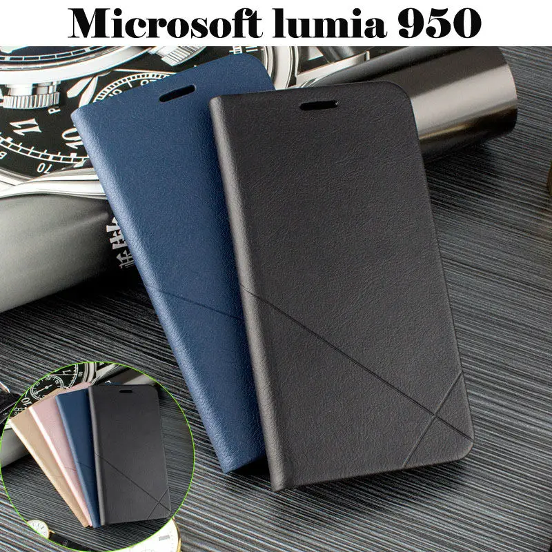 case Microsoft lumia 950 cover,Luxury Leather Flip Case For lumia 950 Cover Cases With Cover Case with Card Holder
