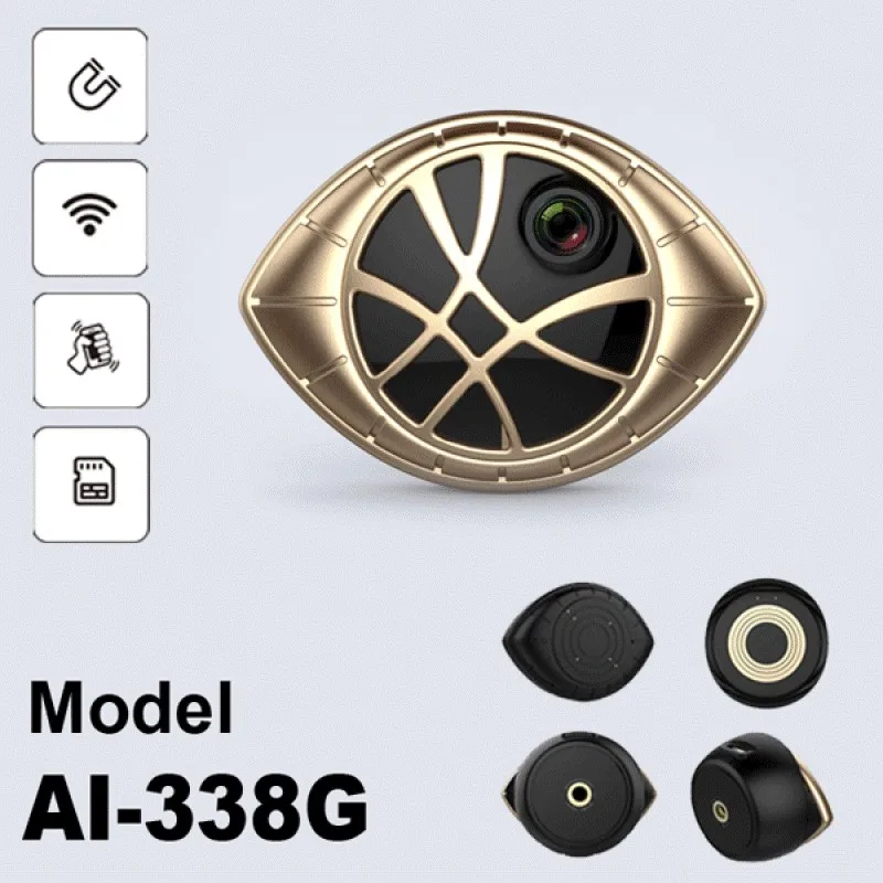 

Golden Version Portable Magnetic WiFi Security DVR Camera Motion Detection & AP & WIFI Connection Free APP Magnetic Bracket Hook