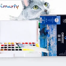 Твердые краска на водной основе 12/24/36/40 Цвета комплекты водонепроницаемого материала; Водонепроницаемая Цвет+ губка+ кисточек для рисования+ воды Цвет Бумага+ палитра