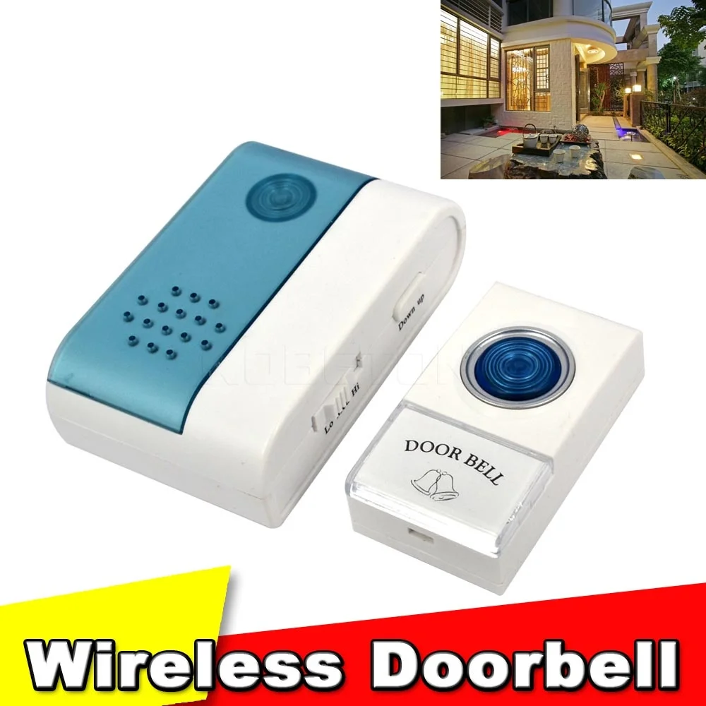 Home Entry Wireless Doorbell Cordless Door Bell Jingle Bell with Remote