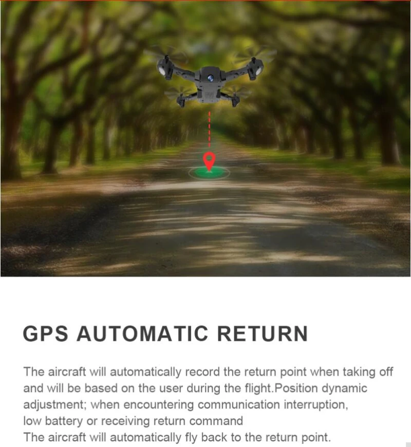 Travel Camera Foldable GPS WIFI FPV RC Drone APP Control Helicopter With FPV HD Camera 1080P Smart Follow Me Mode Drone VS S70W