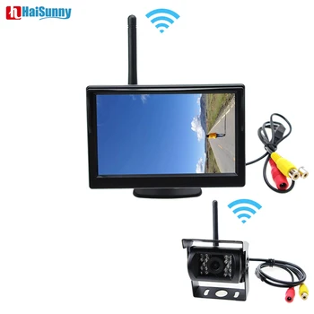 

HaiSunny Wireless Backup Camera for Truck,RV,Camper,Trailer. Vehicle Rear View Camera Work with 5 Inch Parking monitor