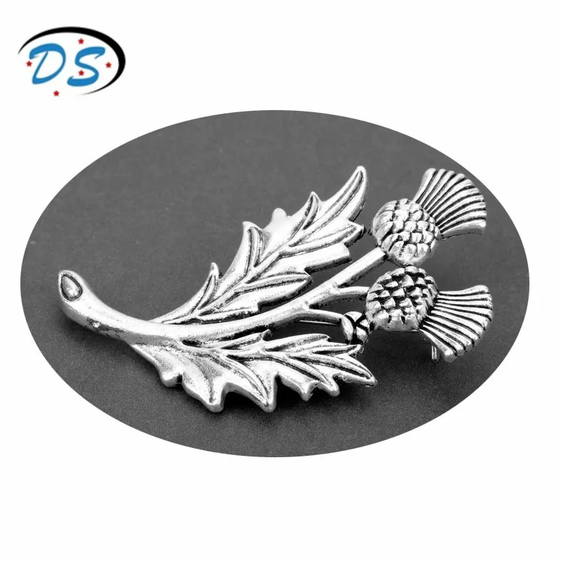 Dongsheng jewelry Винтаж брошь на застежке шотландская чертополоха броши в виде цветов