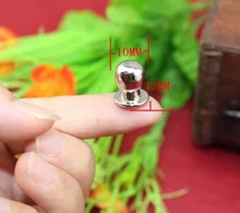 Silver Super mini Small handle nail pacifier jewelry box drawer handles knobs white head monk decoration