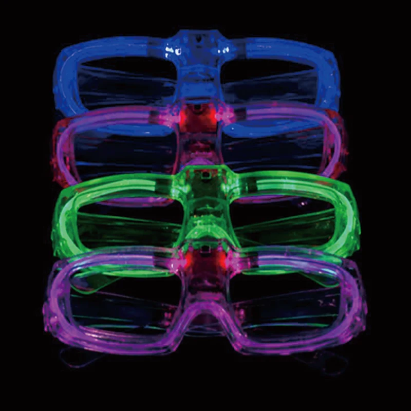 

wedding decoration glowing glasses Led cold light glasses party glasses light up rave flash luminous glasses neon party