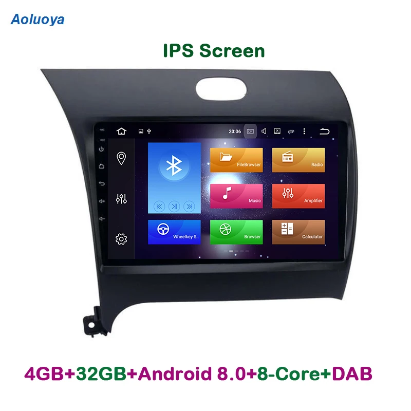 Aoluoya IPS 4G RAM 32G ROM Восьмиядерный Android 8 0 автомобильный DVD GPS навигационный плеер для KIA