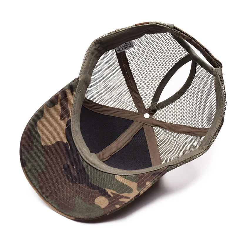 Women Summer Ponytail Baseball Cap Ladies Messy Bun Adjustable Sport Hat Camouflage Woman's Outdoor Snapback Mesh Caps CP0004 (14)