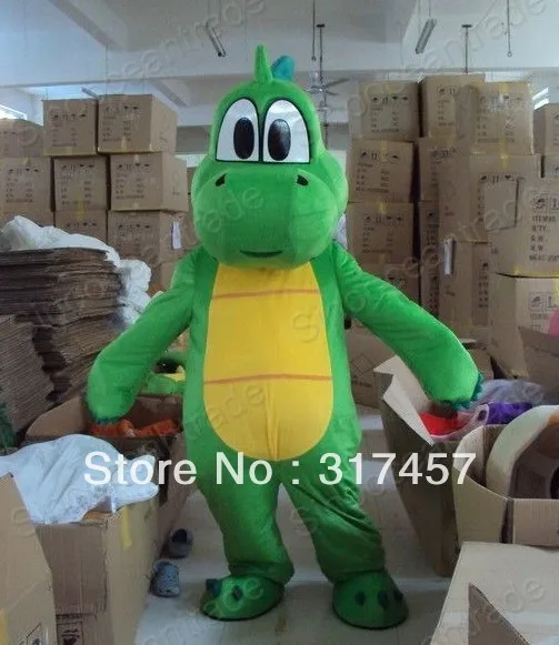 Yoshi Dinosaur Super Mario Mascot Costume Adult Character Costume