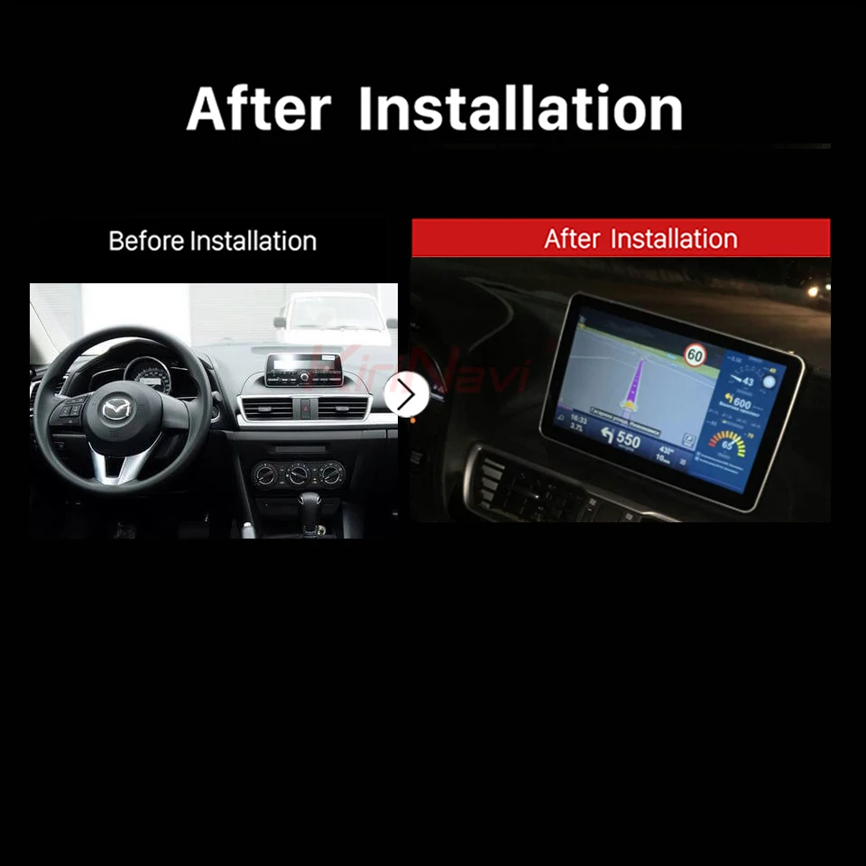 Perfect KiriNavi Android 7.1 Car Audio For Mazda 3 Axela Multimedia System Radio Stereo Car DVD GPS Navigation Player WIFI RDS 0