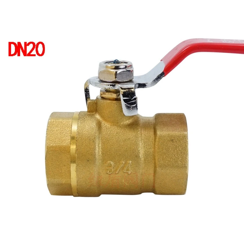 

DN20 Level Handle Brass Pipe Ball Valve Female and Female Thread 3/4"BSP