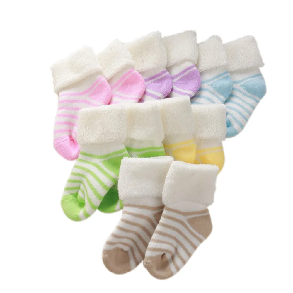 1 Pair Baby Warm Socks 0 2 Years Old Winter Newborn Baby Boy Socks