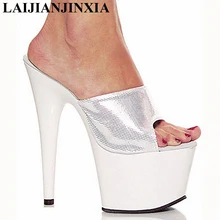 LAIJIANJINXIA/туфли на высоком каблуке 17 см; пикантные Клубные туфли для танцев на шесте; женская обувь на платформе; туфли для танцев на тонком каблуке; G-068