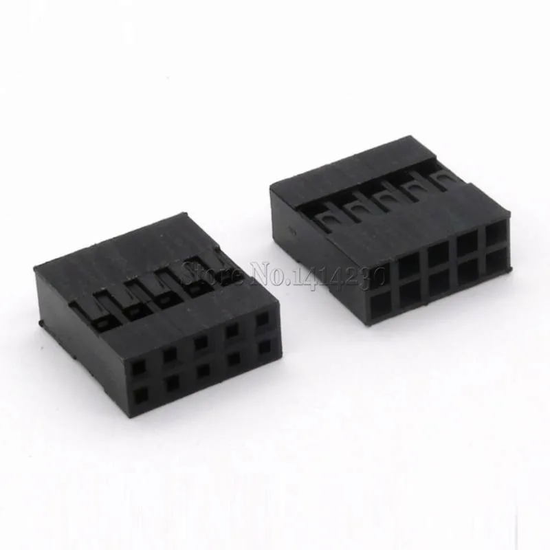 

10PCS 2.54mm 2*5Pin Double row Dupont Connector Dupont Housing Plastic Shell Plug Dupont Jumper Wire Cable Pin Header