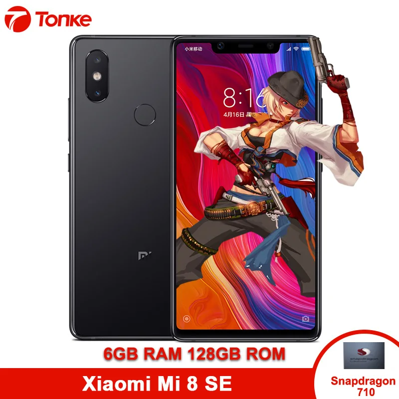 Оригинал Xiao mi 8 SE 128 ГБ 6 оперативная память Смартфон Snapdragon 710 Octa Core 5 88 &quot18 7: 9 полный