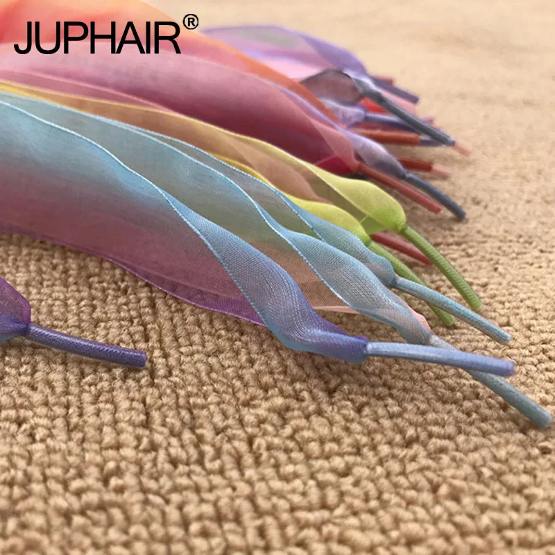 

50 Pairs Shoelace Personality Style Canvas Shoelaces Gradient Silky Transparent Beautiful Transparent Laces Leisure Special Lace
