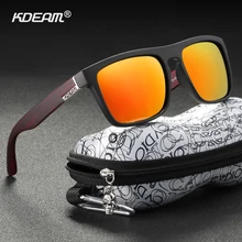 Kdeam óculos de sol polarizado, óculos de sol unissex polarizado, alta moda, proteção uv, para direção noturna, fotocromático