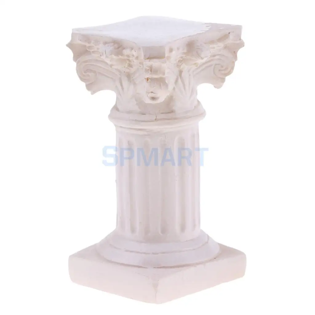 Resin Roman Column Pillar Model Statue Miniature for Sandplay Sand Table Game Kits Garden Yard Diorama Scenery Layout Accessory
