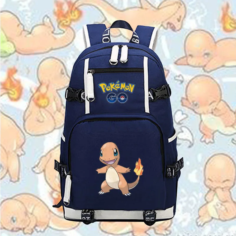 Новый аниме рюкзак для ноутбука сумки карманный монстр Kawaii Пикачу Gengar Charmander