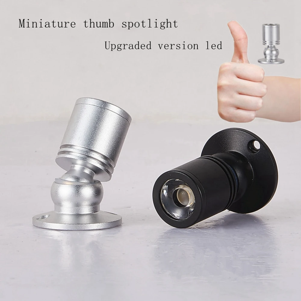

Led mini-mini open suction top small spotlight wine cabinet small counter lamp color lamp 1W display cabinet spotlight