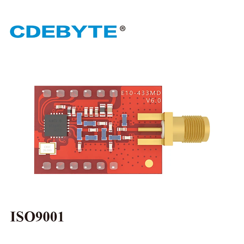 E10 433MD SMA большой диапазон SI4463 433 МГц 100 мВт антенна IoT uhf беспроводной
