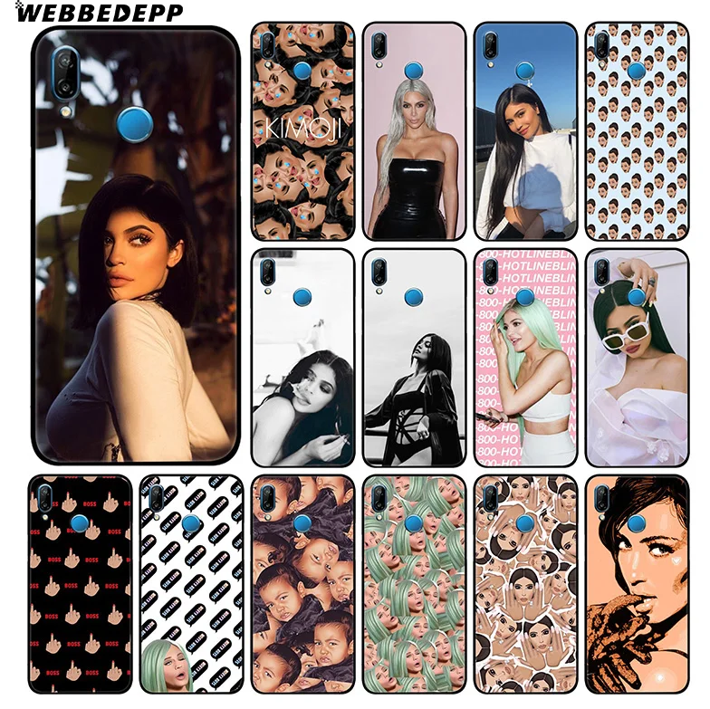 

WEBBEDEPP Kylie Jenner kim kardashian Soft Case For Huawei P30 P20 Pro P10 P9 Lite 2017 P Smart 2019 & Nova 3 3i Y9 2019