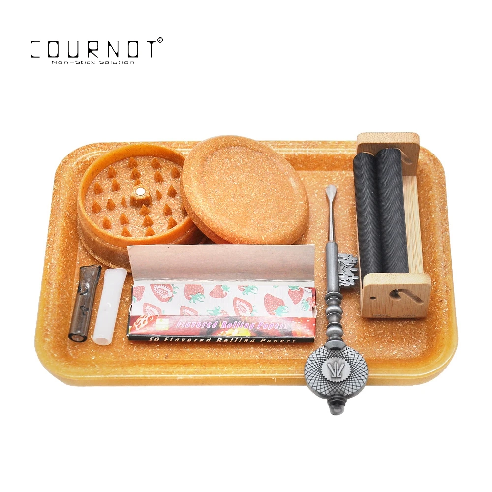 

COURNOT Eco-Friendly Biodegradable Hemp Tobacco Rolling Tray 121 x 178MM Hemp Tobacco Herb Hand Roller Smoking Pipe