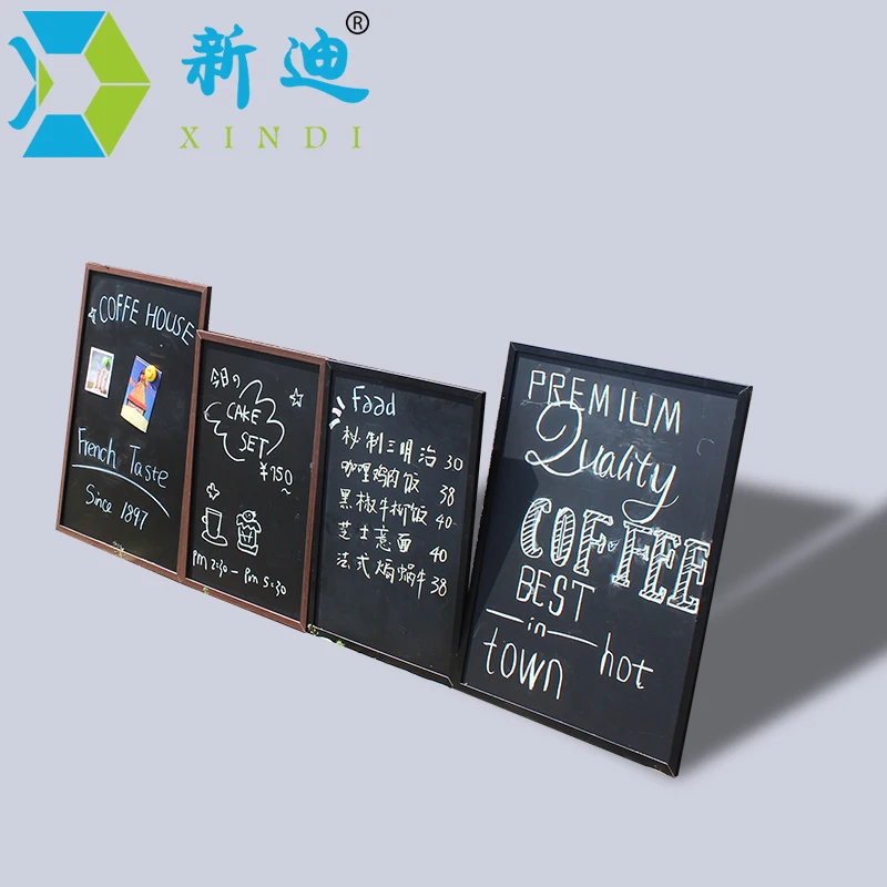 Magnetic 40*60cm Wooden Blackboard MDF Wood Frame ChalkBoard Free Accessories Dry Erase Board Restaurant Office Supplier