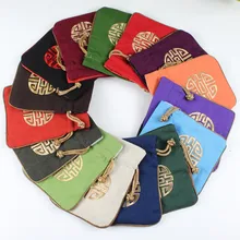 Большой льняной хлопок винтажный подарок сумка для упаковки ювелирных изделий Китайская вышивка в этническом стиле свадьба, для конфет хранение чая сумка