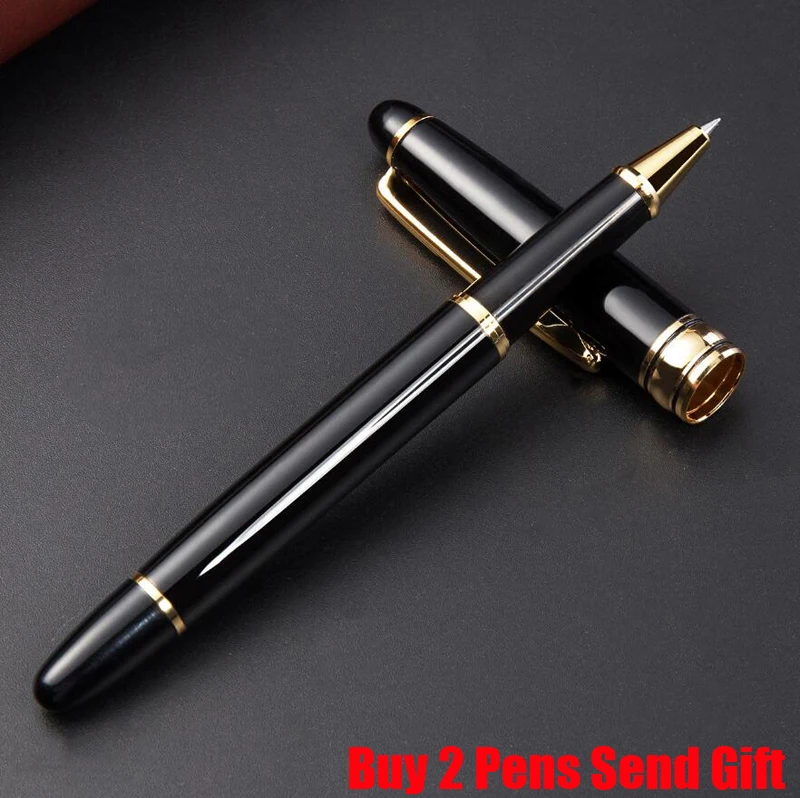

Free Shipping Classic Design Brand Gift Metal Roller Ballpoint Pen Luxury Business Pen Buy 2 Send Gift