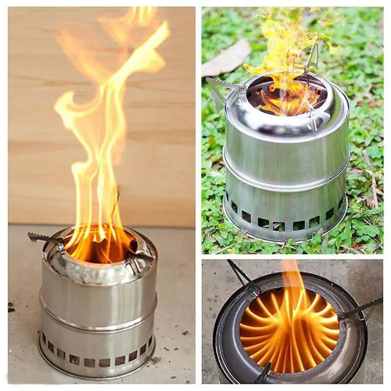 Fire Emergency Indoor / Outdoor Cook Stove Camping Light Backpacking Therma Fuel Refillable Portable Stove System Cooking Diethylene Glycol Fuel Survival Heat Chafing