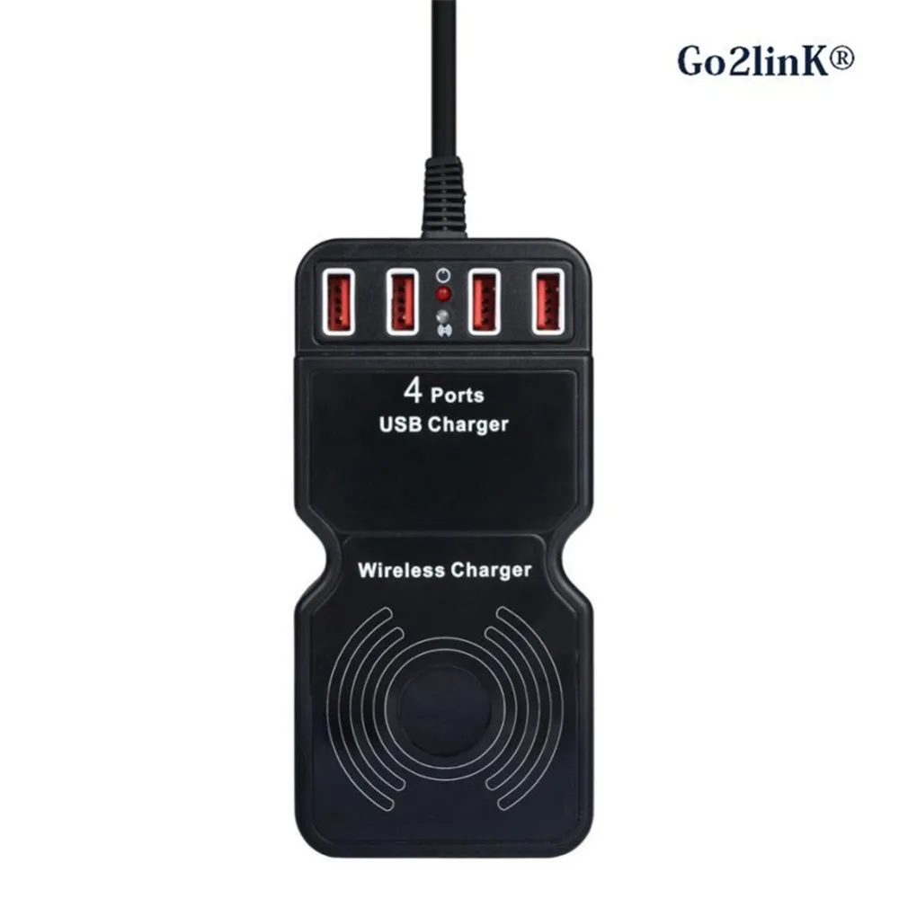 

Go2linK Wireless Charger 4 Port Charging Station For Apple iPhone 8 8x 7 Plus SE 5 5S 5C 6 6S Plus Charging Sync Docking