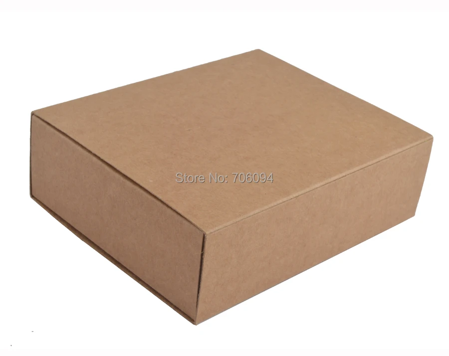 12,8*10,6*4 см 40 шт. kraft короб для бумаг коричневый craft Подарочные коробки ручной работы, эфирные масла слайд коробка, коробка с логотипом на заказ