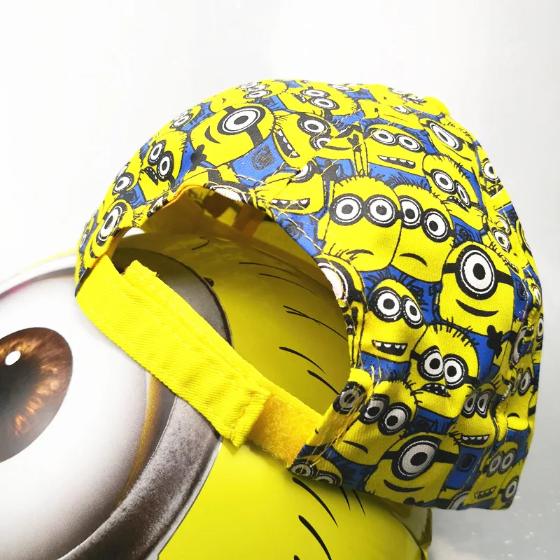 Fashion Baseball Cap Snapbacks Children Cartoon Minions Hat Embroidery Big Eye Casquette for Boy and Girl