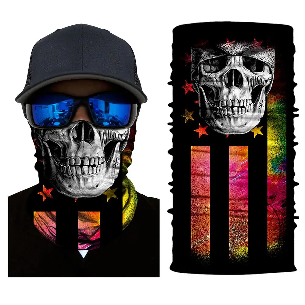 holloween камуфляжная маска для лица, маска для защиты от солнца, Балаклава, головной убор, шарф, мотоциклетная маска для лица с черепом, головной убор, бандана - Цвет: Model 21 Face Shield