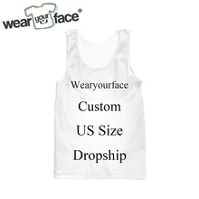 Прямая поставка, американский размер, 3D топ на бретелях с принтом, хипстер без рукавов, хипстерская летняя уличная одежда для детей, мужчин и женщин
