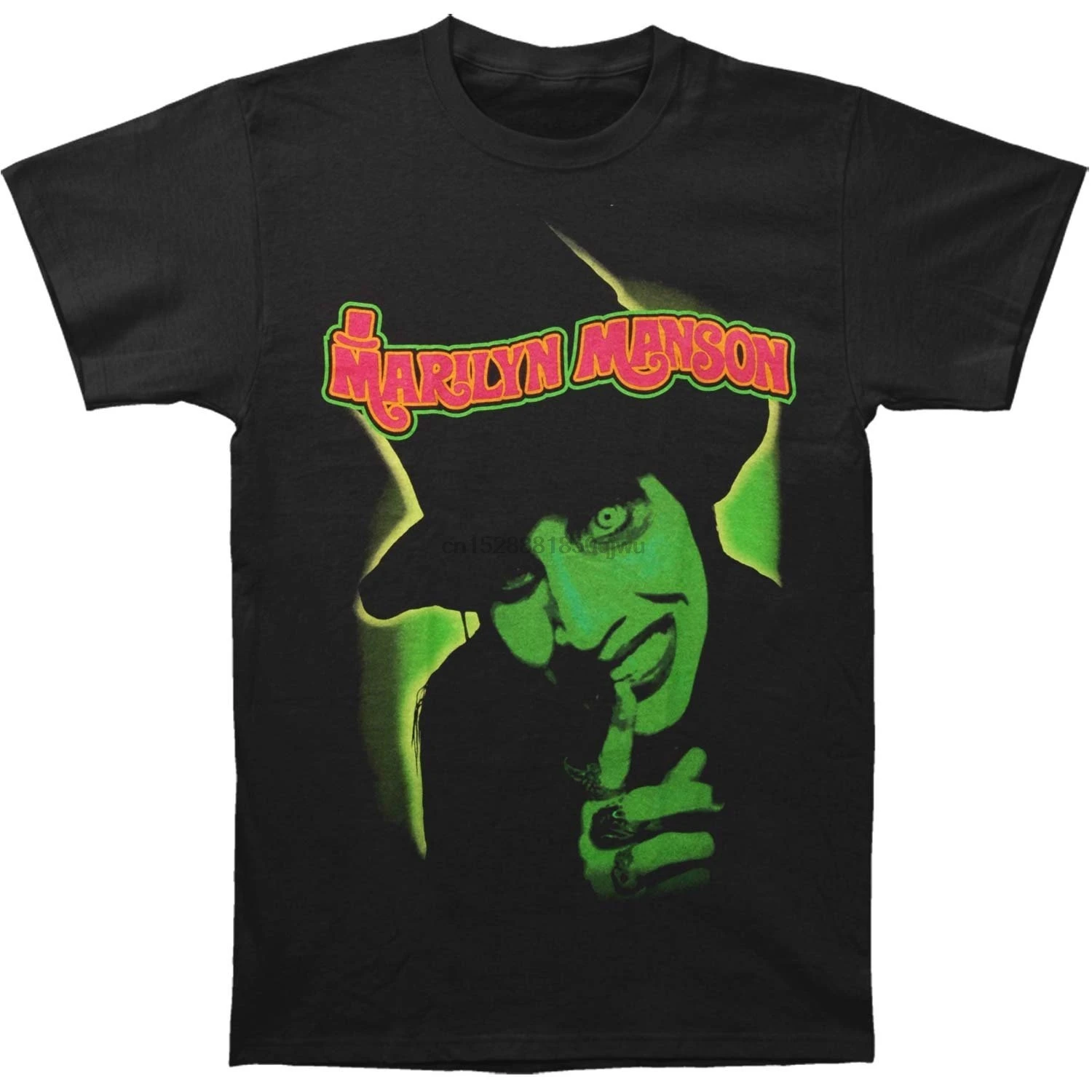 Marilyn Manson Mens Smells Like Children T-shirt Black Summer Short Sleeve T Shirts Tops S~3Xl Big Size Cotton Tees | Мужская одежда
