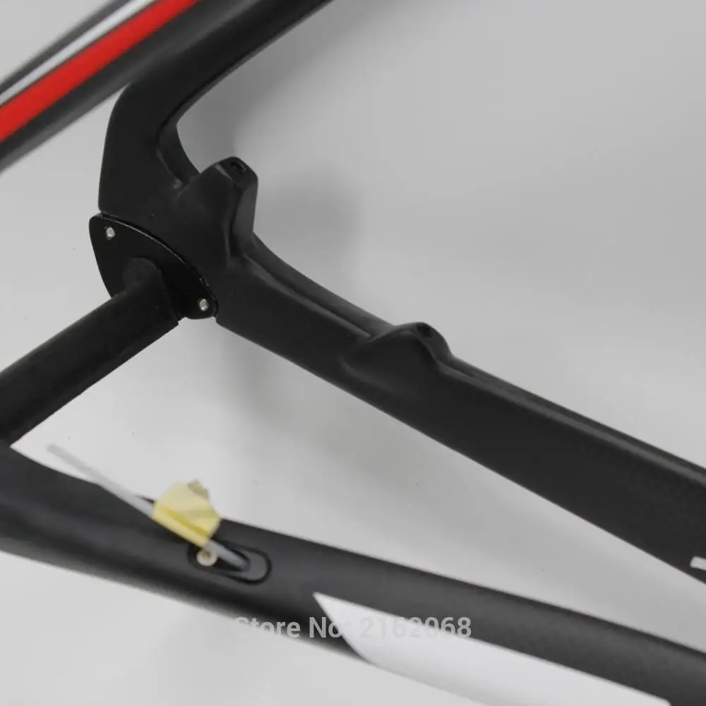 Perfect Brand New QILEFU Mountain bike matte 3K full carbon fibre MTB bicycle disc brake carbon frame thru axle 27.5/29er Free shipping 2