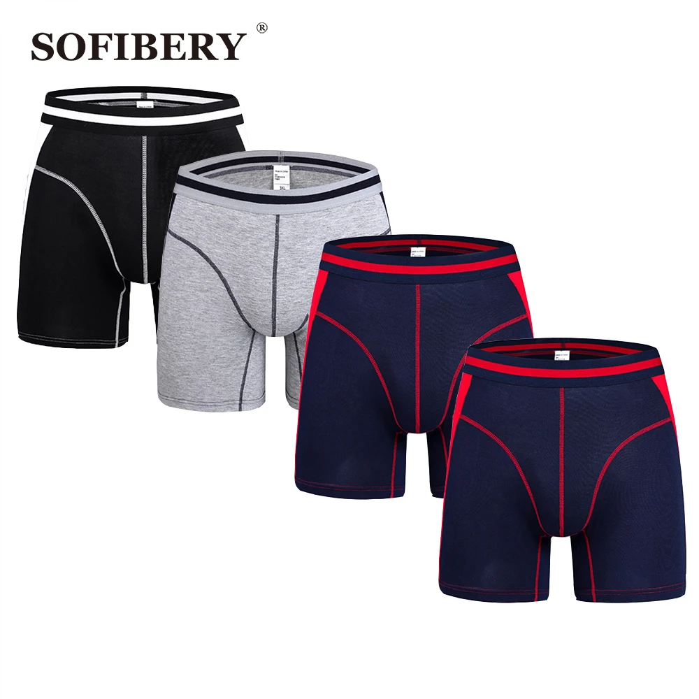 SOFIBERY Men's underwear Extra long Men's boxers Men's shorts Modal